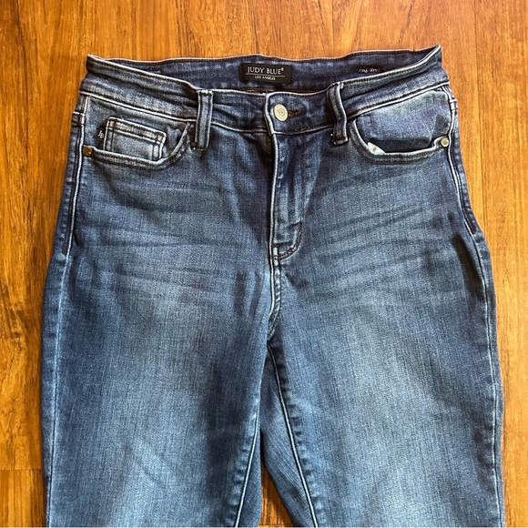 Classic Blue Denim Jeans Judy Blue 7 28 slim fit - Picture 2 of 9